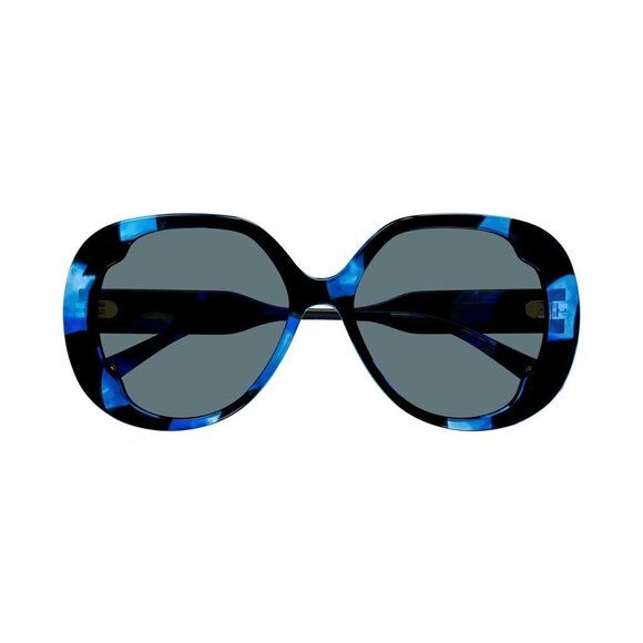 NEW  CHLOE SUNGLASSES HAVANA BLUE WOMEN EYEWEAR CHLOE CH0195SK 003 main image 5